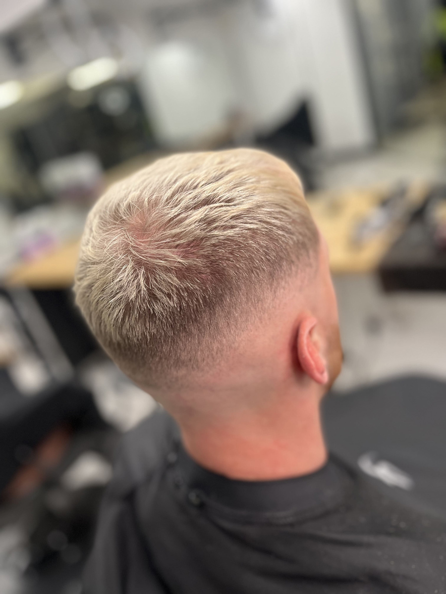 subtle studio mens barbers skin fade and crop haircut